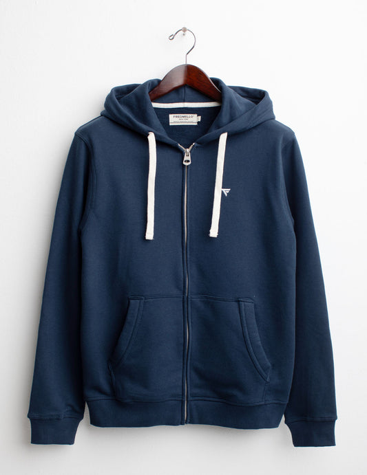 Full Zip Hoodie man blue fm25s01fz cc-a0601 Full Zip Hoodie