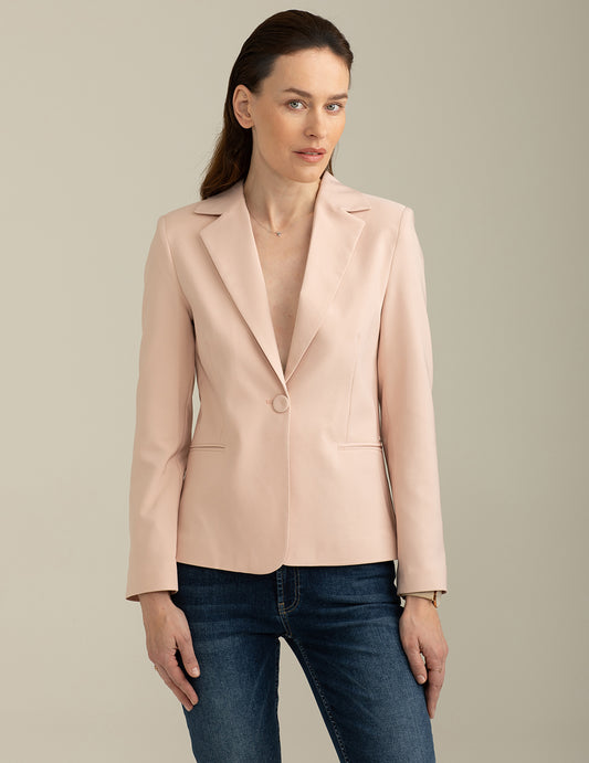 Blazer Monopetto in Tessuto Bi-Stretch donna nude fw25s05bu cc-a0404 Blazer Monopetto in Tessuto Bi-Stretch