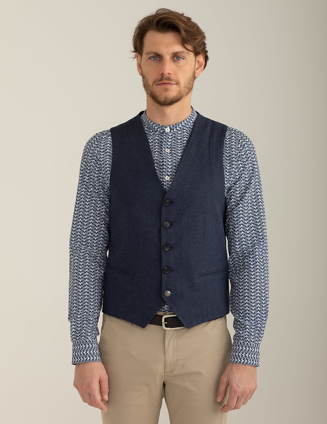 Gilet In Tessuto Tintofilo uomo blue fm25s01kk cc-a0601 Gilet In Tessuto Tintofilo