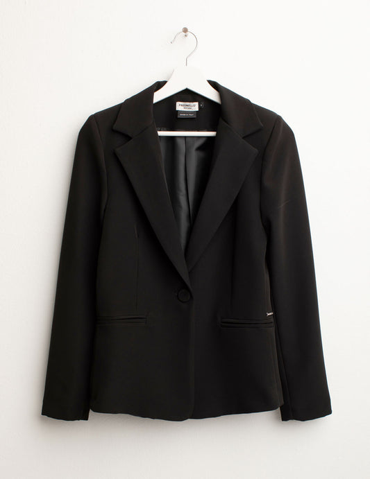 Blazer Monopetto in Tessuto Bi-Stretch donna black fw25s05bu cc-a0951 Blazer Monopetto in Tessuto Bi-Stretch