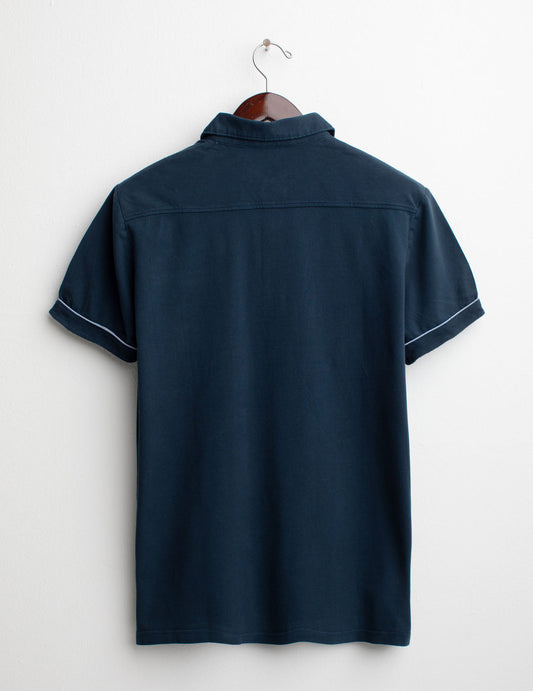 ALT03Short Sleeve Polo man blue fm25s07qu cc-a0601 Short Sleeve Polo