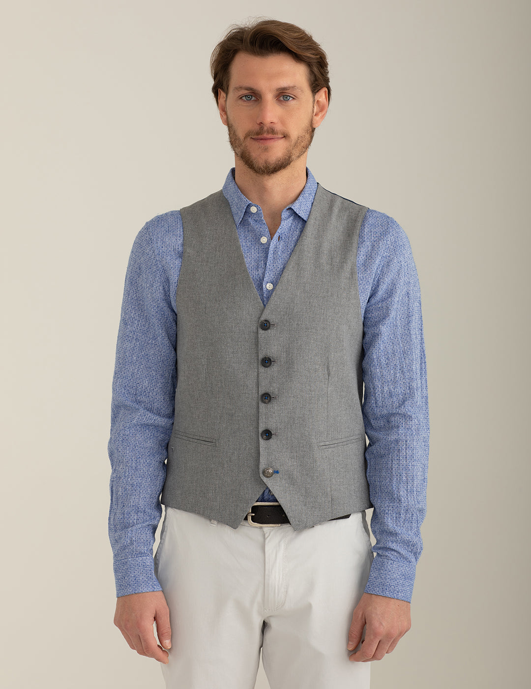 Gilet In Tessuto Tintofilo uomo gray fm25s01kk cc-a0902 Gilet In Tessuto Tintofilo