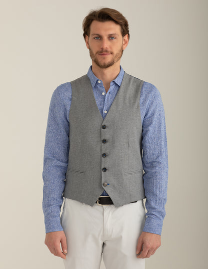 Gilet In Tessuto Tintofilo