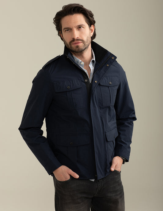 Field Jacket in Nylon uomo blue fm25s08ku cc-a0601 Field Jacket in Nylon