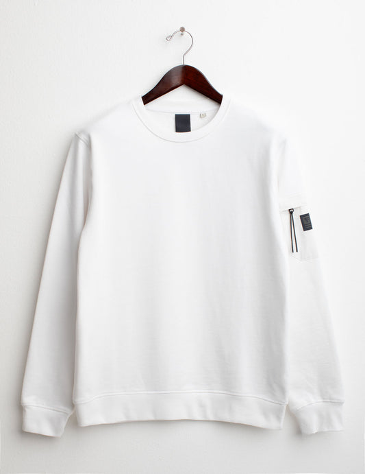 Crew-neck sweatshirt man white fm25s08fg cc-a0001 Crew-neck sweatshirt