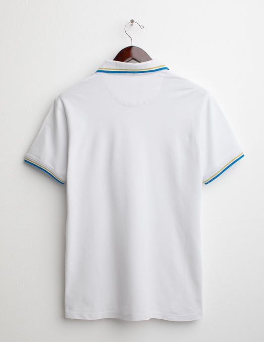 ALT03Short Sleeve Piquet Stretch Polo Shirt man white fm25s01qu cc-a0001 Short Sleeve Piquet Stretch Polo Shirt
