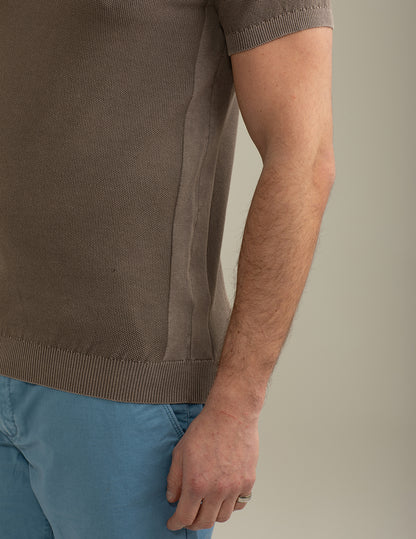 Piquet Stitch Knit Polo