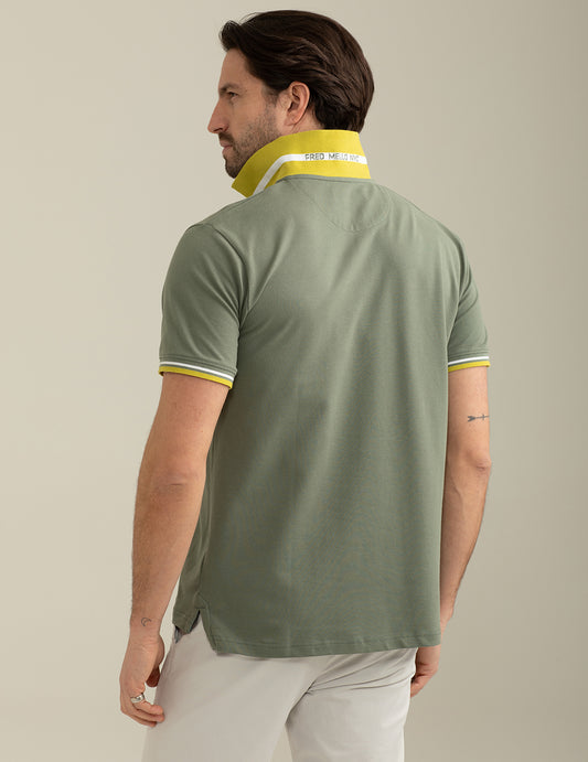 ALT03Short Sleeve Piquet Stretch Polo Shirt man sage fm25s01qu cc-a0811 Short Sleeve Piquet Stretch Polo Shirt