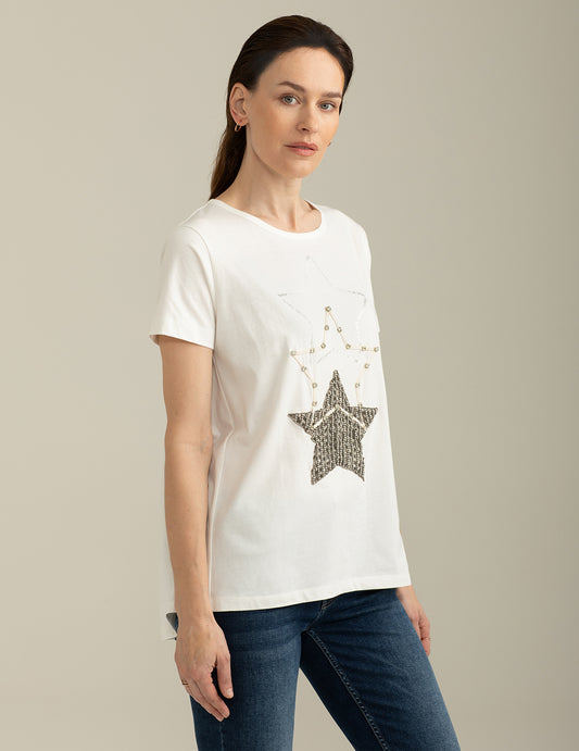 ALT03T-shirt Girocollo a Manica Corta donna off white fw25s08tg cc-a0002 T-shirt Girocollo a Manica Corta