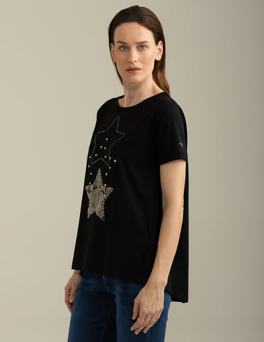 ALT03T-shirt Girocollo a Manica Corta donna black fw25s08tg cc-a0951 T-shirt Girocollo a Manica Corta