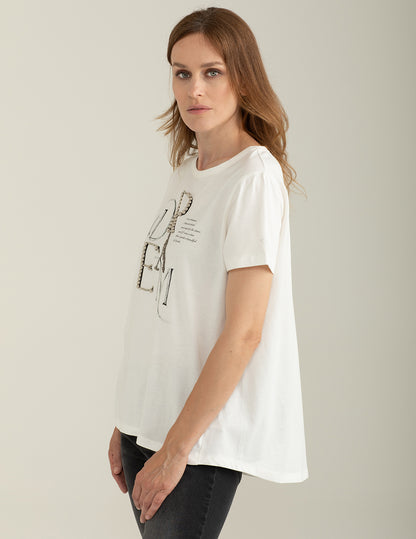 T-shirt Girocollo a Manica Corta