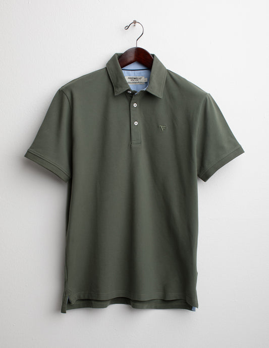 Short Sleeve Piquet Stretch Polo Shirt man sage fm25s08qu cc-a0811 Short Sleeve Piquet Stretch Polo Shirt