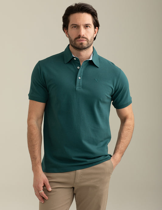 Short Sleeve Piquet Stretch Polo Shirt man celtic fm25s08qu cc-a0817 Short Sleeve Piquet Stretch Polo Shirt