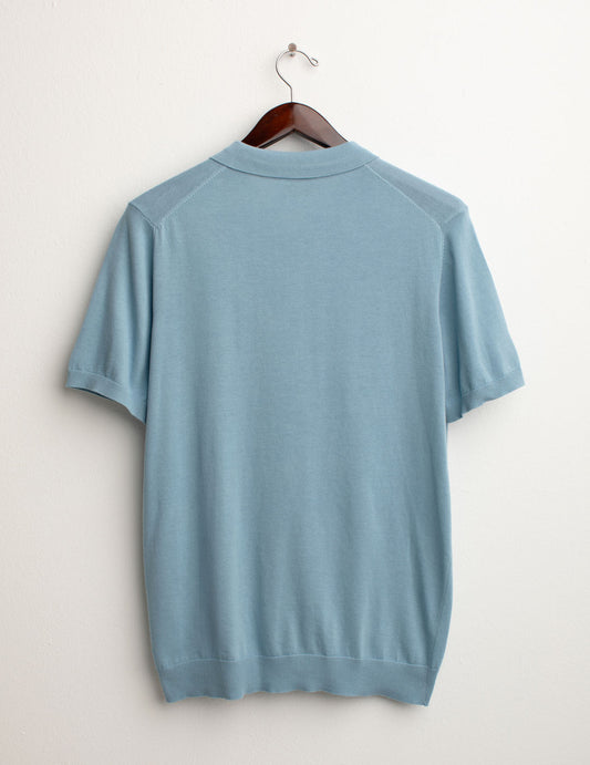 ALT03Knitted Half Sleeve Polo man light blue fm25s09ma cc-a1001 Knitted Half Sleeve Polo