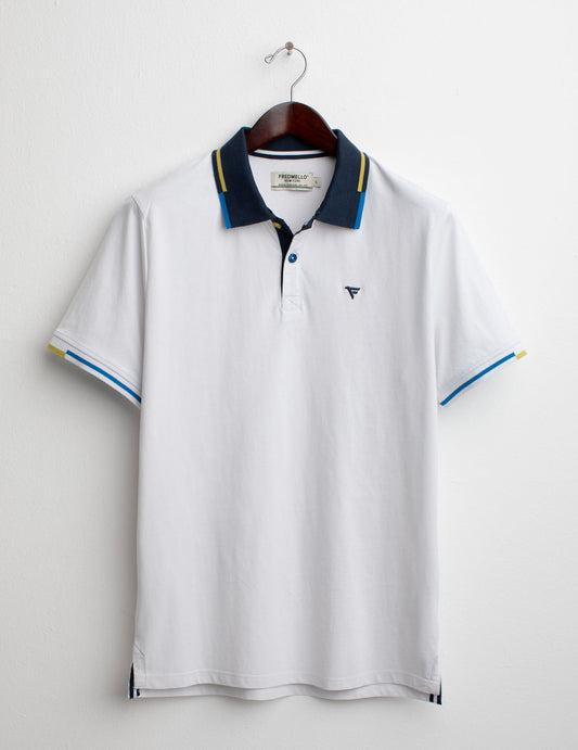 Short Sleeve Polo man white fm25s09qu cc-a0001 Short Sleeve Polo