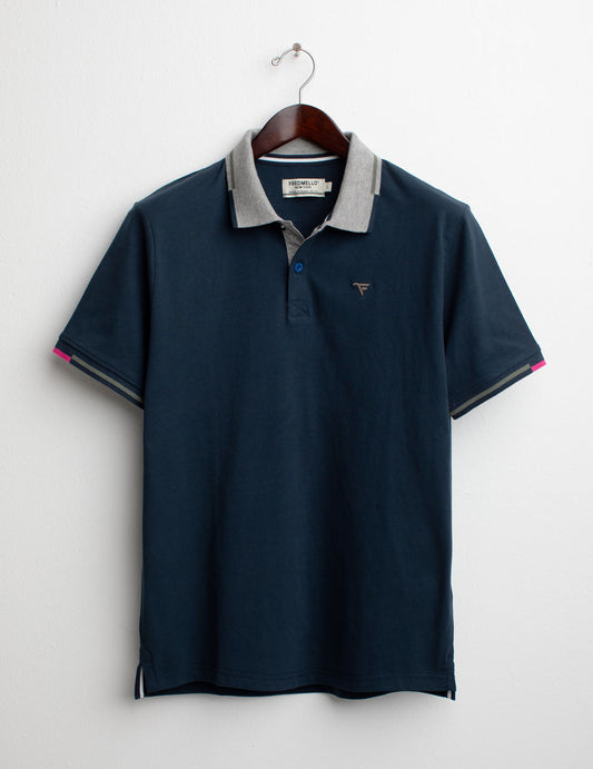 Polo a Manica Corta uomo blue fm25s09qu cc-a0601 Polo a Manica Corta
