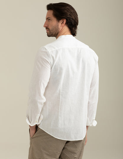 Camicia Coreana Misto Lino