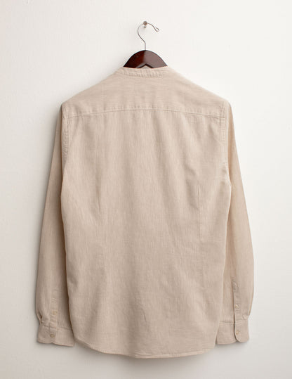Camicia Coreana Misto Lino
