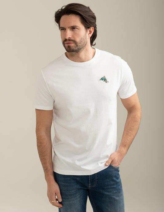 Short Sleeve Crew-Neck T-shirt man white fm25s20tg cc-a0001 Short Sleeve Crew-Neck T-shirt