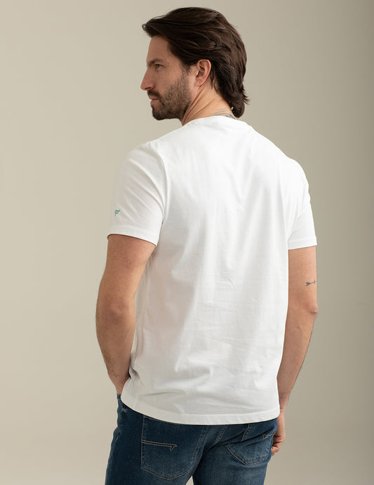 ALT03Short Sleeve Crew-Neck T-shirt man white fm25s20tg cc-a0001 Short Sleeve Crew-Neck T-shirt