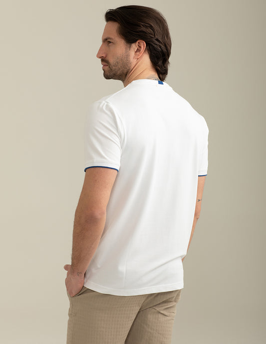 ALT03Stretch Technical Piquet Short Sleeve T-shirt man white fm25s09tg cc-a0001 Stretch Technical Piquet Short Sleeve T-shirt