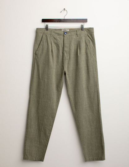 Pantalone Chino in Canvas Tintofilo Fiammato