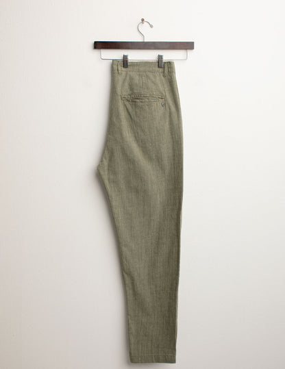 Pantalone Chino in Canvas Tintofilo Fiammato