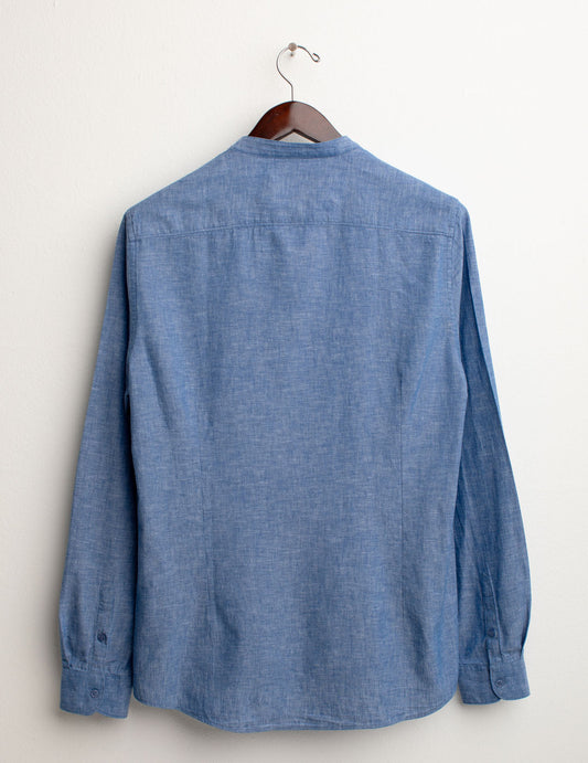 ALT03Korean Linen Blend Shirt man cobalt fm25s03cu cc-a0607 Korean Linen Blend Shirt