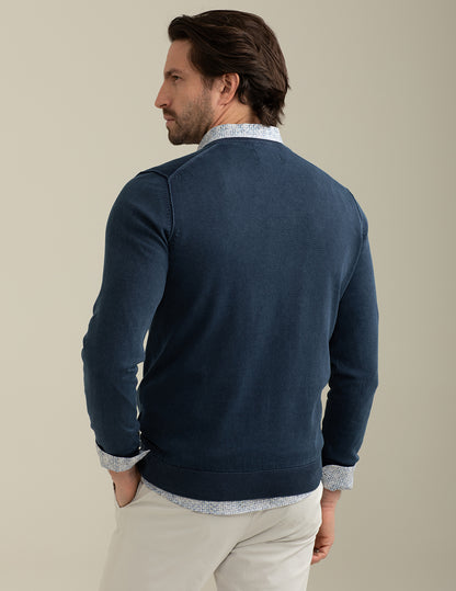 Maglia Scollo a V Maniche Lunghe