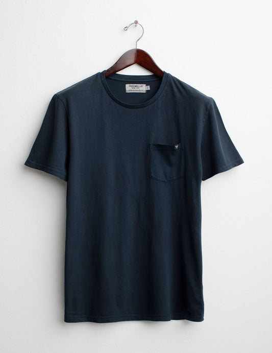 T-shirt Girocollo a Manica Corta uomo blue fm25s03tg cc-a0601 T-shirt Girocollo a Manica Corta