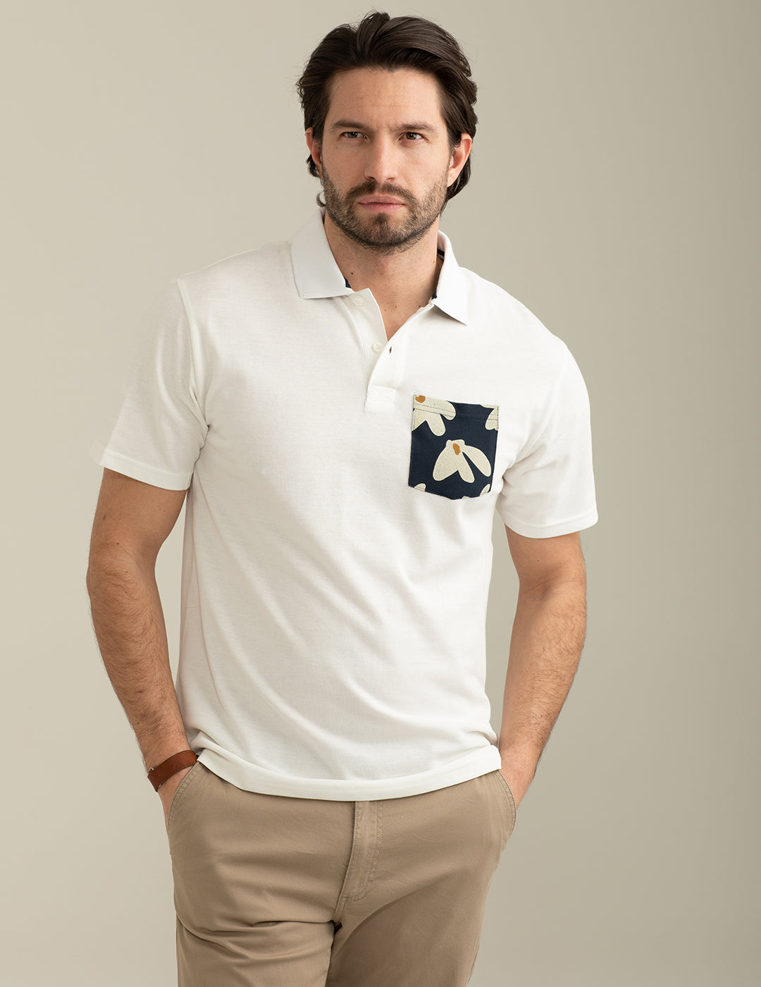 Piquet Short Sleeve Polo man white fm25s21qu cc-a0001 Piquet Short Sleeve Polo
