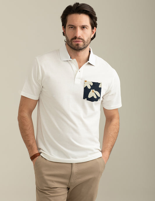 Polo a Manica Corta in Piquet uomo white fm25s21qu cc-a0001 Polo a Manica Corta in Piquet