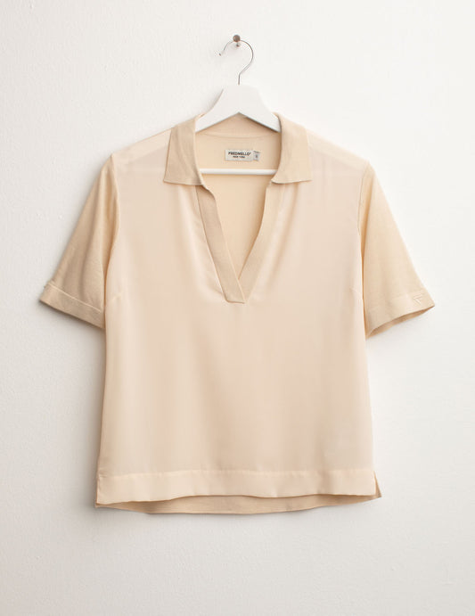Maglia Polo a Manica Corta donna desert fw25s12mm cc-a0105 Maglia Polo a Manica Corta