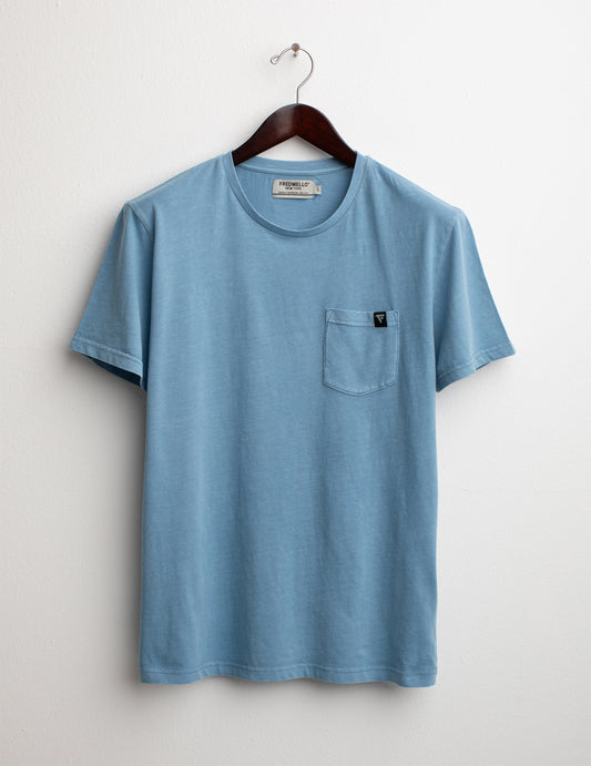 T-shirt Girocollo a Manica Corta uomo light blue fm25s03tg cc-a1001 T-shirt Girocollo a Manica Corta