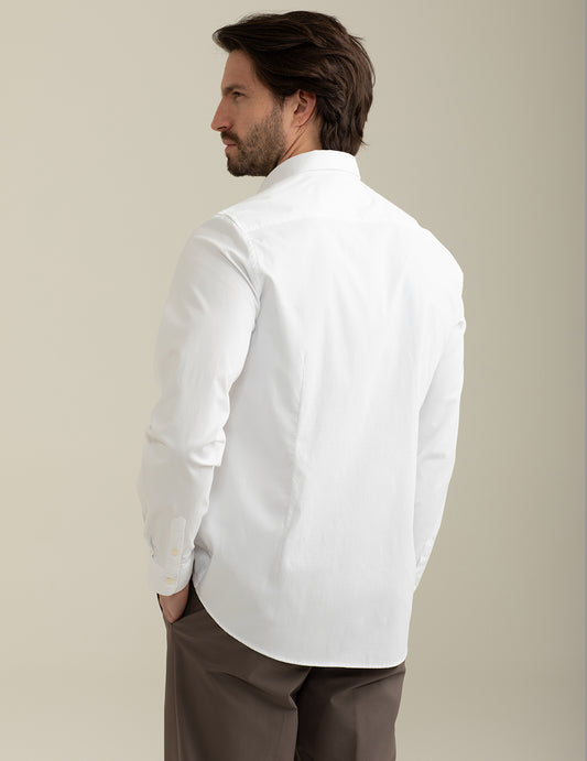 ALT03Stretch Jacquard Shirt man white fm25s04cu cc-a0001 Stretch Jacquard Shirt