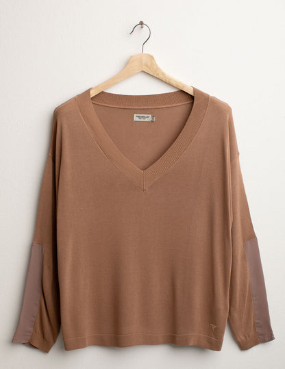 Maglia Scollo V a Manica Lunga