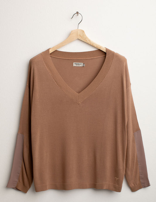 Maglia Scollo V a Manica Lunga donna cortez fw25s11mv cc-a0104 Maglia Scollo V a Manica Lunga