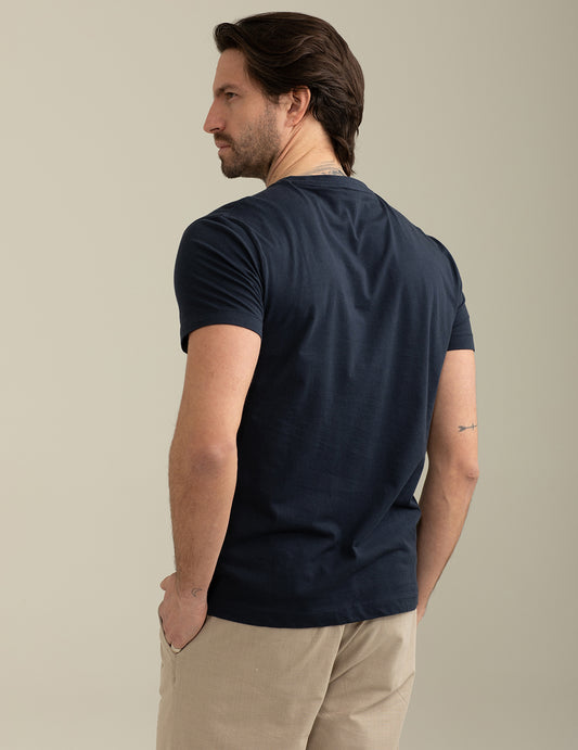ALT03Short Sleeve Crew-Neck T-shirt man blue fm25s05tg cc-a0601 Short Sleeve Crew-Neck T-shirt