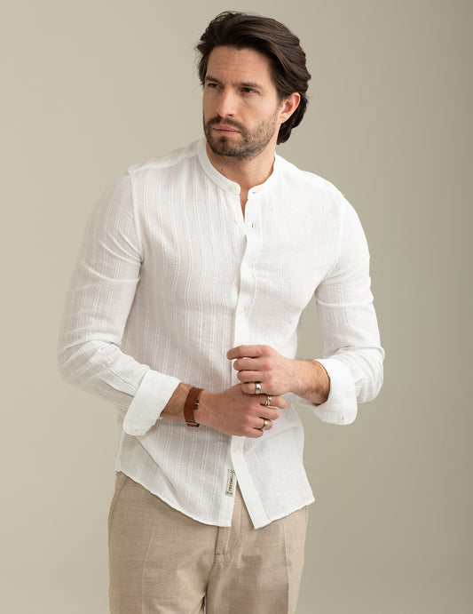 Jacquard Striped Shirt man off white fm25s06cu cc-a0002 Jacquard Striped Shirt