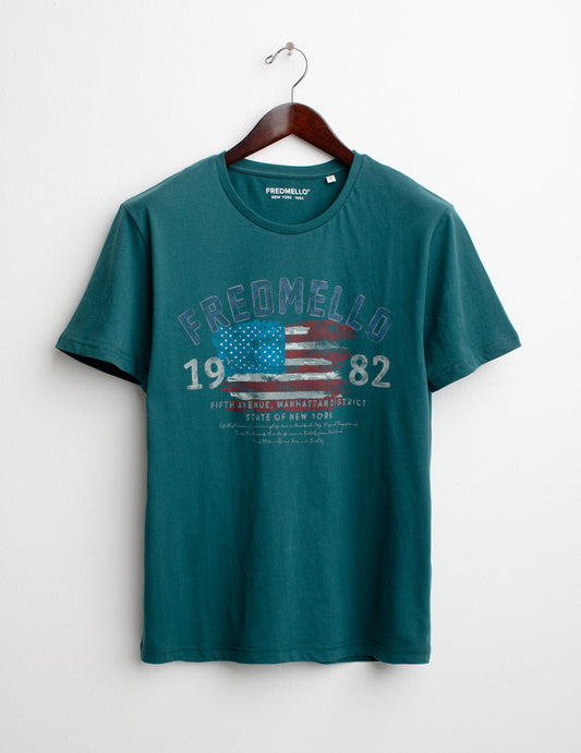 T-shirt Girocollo a Manica Corta uomo celtic fm25s11tg cc-a0817