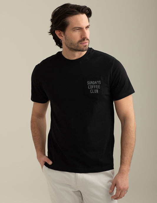 T-shirt Girocollo a Manica Corta uomo black fm25s21tg cc-a0951 T-shirt Girocollo a Manica Corta