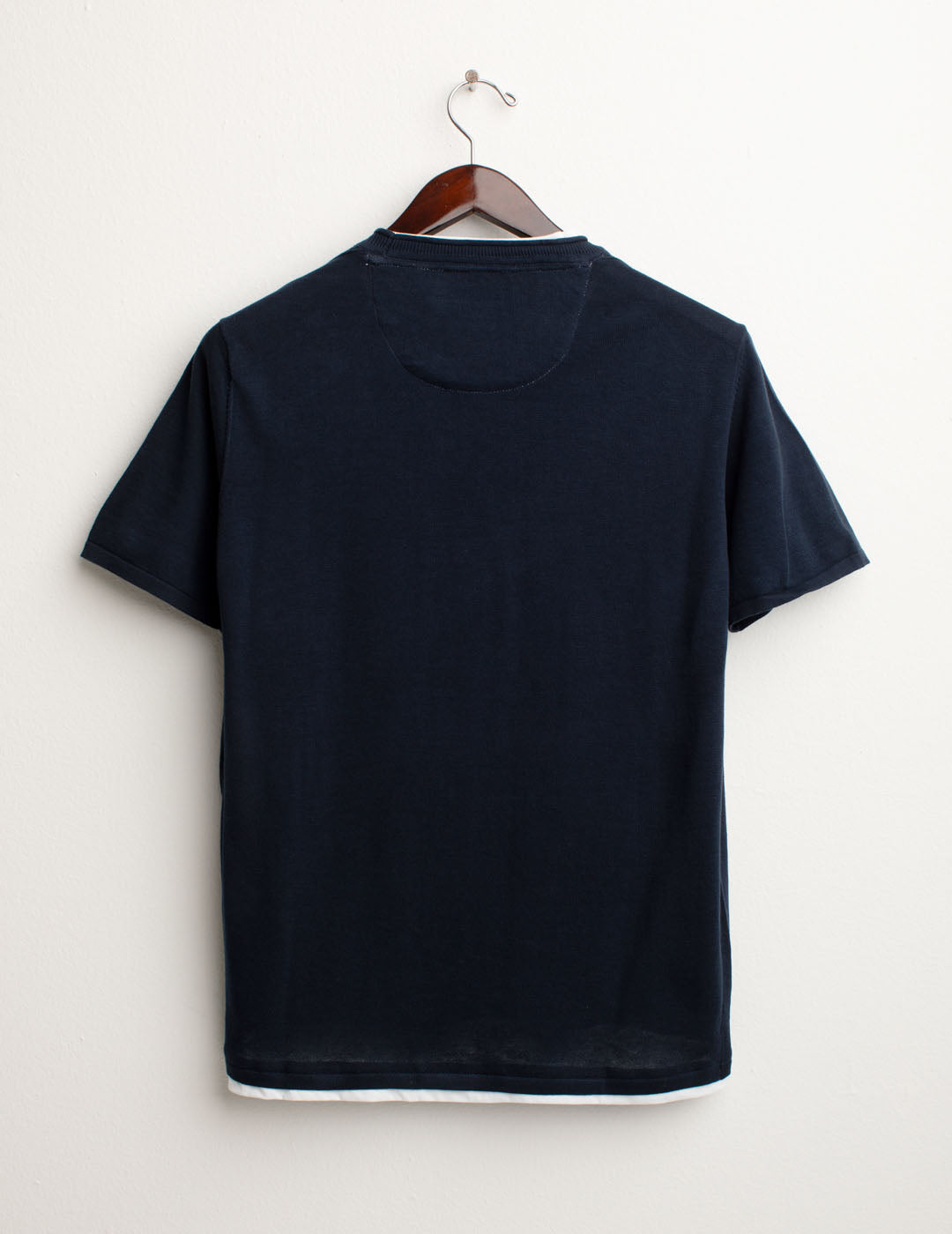 Maglia Girocollo a Maniche Corte uomo blue fm25s13mg cc-a0601 Maglia Girocollo a Maniche Corte