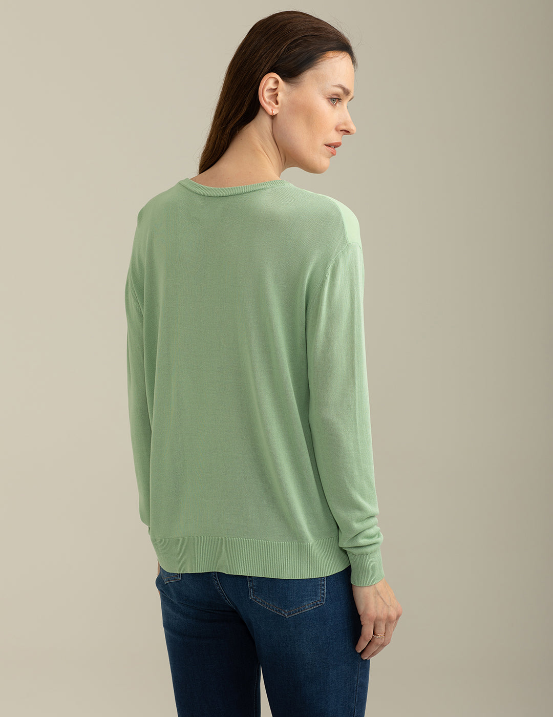 Maglia Girocollo a Manica Lunga donna moss fw25s13mg cc-a0818 Maglia Girocollo a Manica Lunga