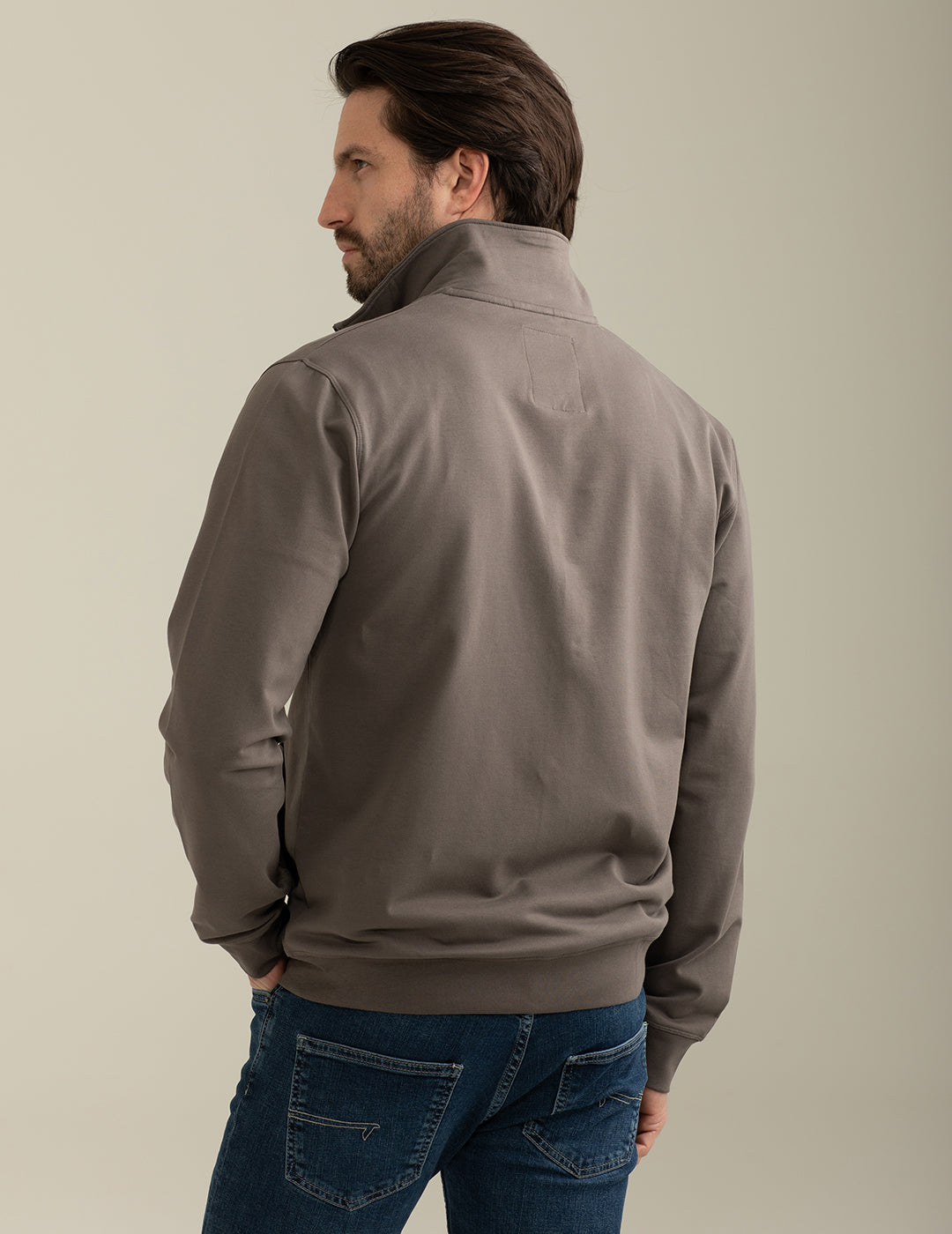 Felpa Full Zip Collo a listino uomo taupe fm25s06fz cc-a0114 Felpa Full Zip Collo a listino