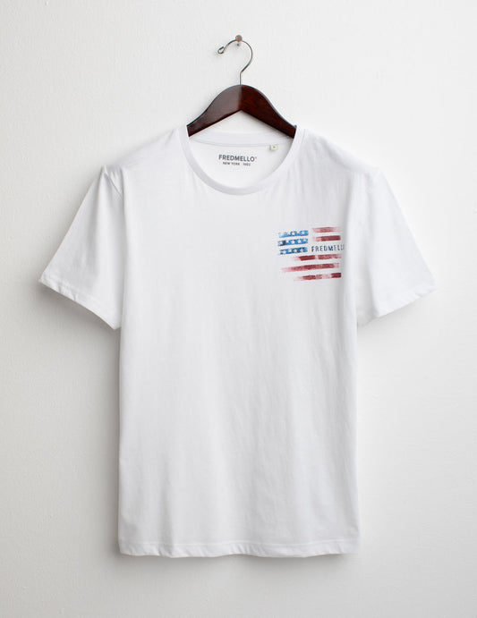 Short Sleeve Crew-Neck T-shirt man white fm25s14tg cc-a0001 Short Sleeve Crew-Neck T-shirt