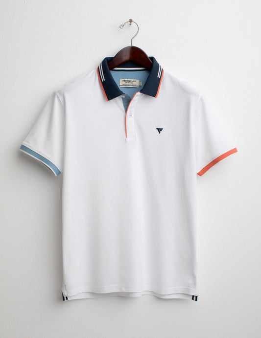 Piquet Short Sleeve Polo man white fm25s06qu cc-a0001 Piquet Short Sleeve Polo