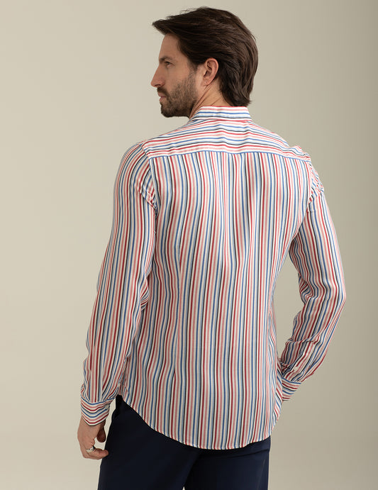 ALT03Allover Printed Voile Shirt man red fm25s14cs cc-a0301 Allover Printed Voile Shirt