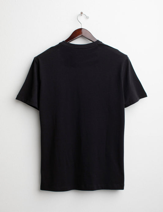 ALT03Short-sleeve crew-neck serafino T-shirt man black fm25s04ts cc-a0951 Short-sleeve crew-neck serafino T-shirt