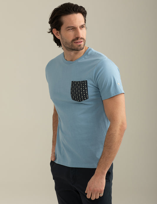 Short Sleeve Crew-Neck T-shirt man light blue fm25s15tg cc-a1001 Short Sleeve Crew-Neck T-shirt