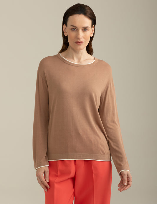 Maglia Girocollo Manica Lunga donna cortez fw25s20mg cc-a0104 Maglia Girocollo Manica Lunga